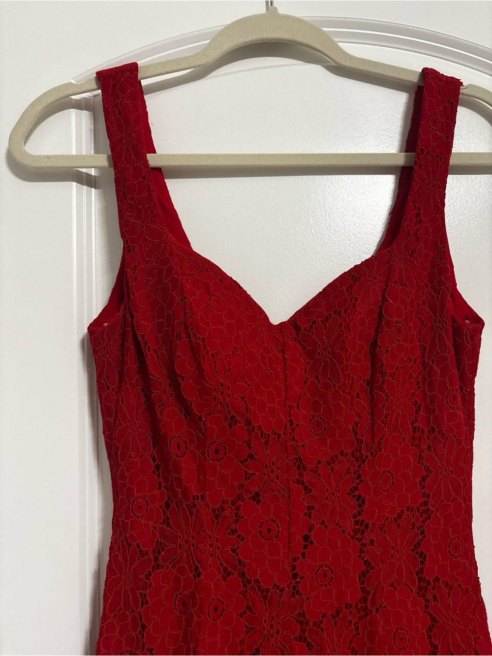 Charlotte Russe Red Lace Mini Dress
